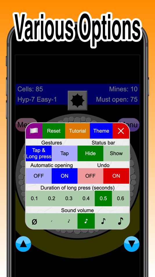 #6. Non-Euclidean Minesweeper (iOS) 由: Sci-Tech Binary Ltd. Co.