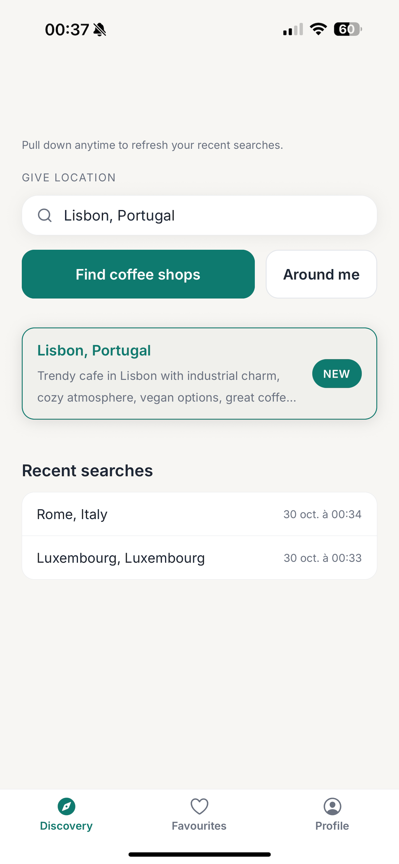 My Coffee Radar