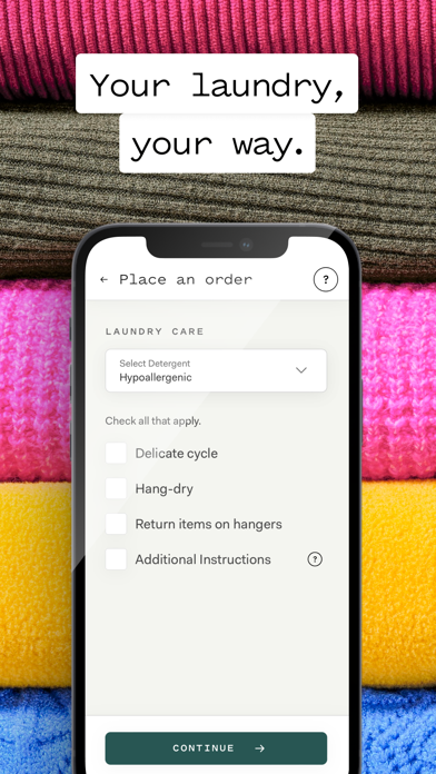 Poplin: Got Laundry? Allow us. iPhone screenshot 7 - Lifestyle app
