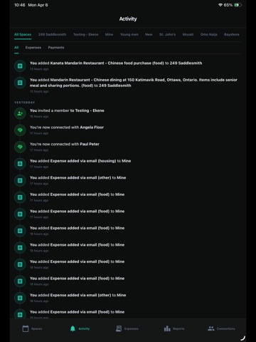 Sanyro: Split Bills & Expenses iPad screenshot