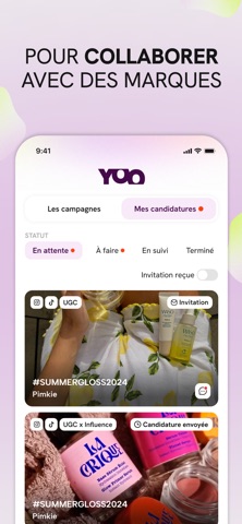 YOO – La Plateforme UGC iPhone screenshot 3