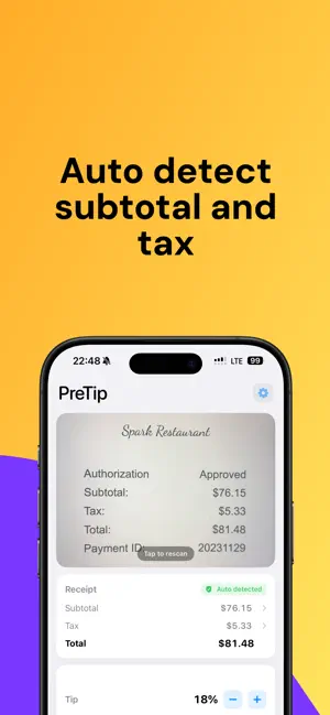 PreTip: Tip Calculator screenshot 4