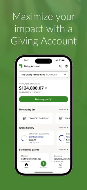 Fidelity Charitable screenshot 1