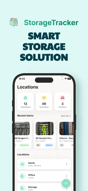 StorageTracker: Inventory screenshot 1