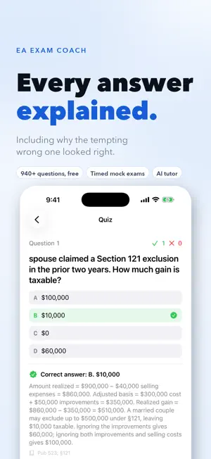 Enrolled Agent Exam Coach screenshot 2
