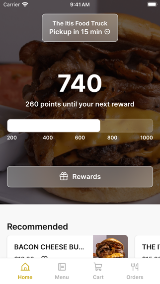 The Itis Food Truck app screenshot