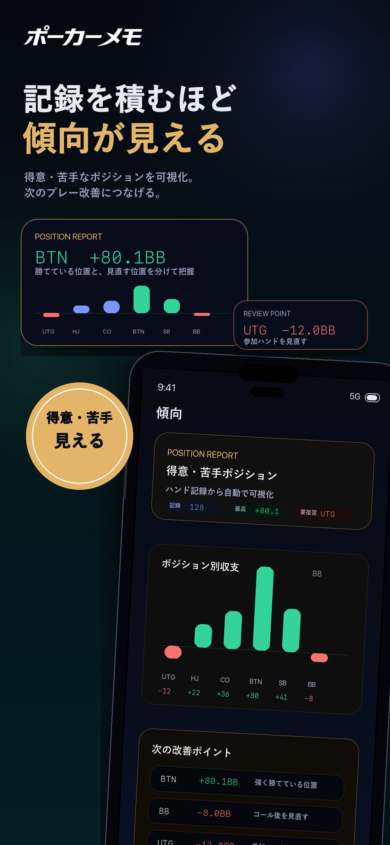 ポーカーメモ ｜ハンド記録・収支管理