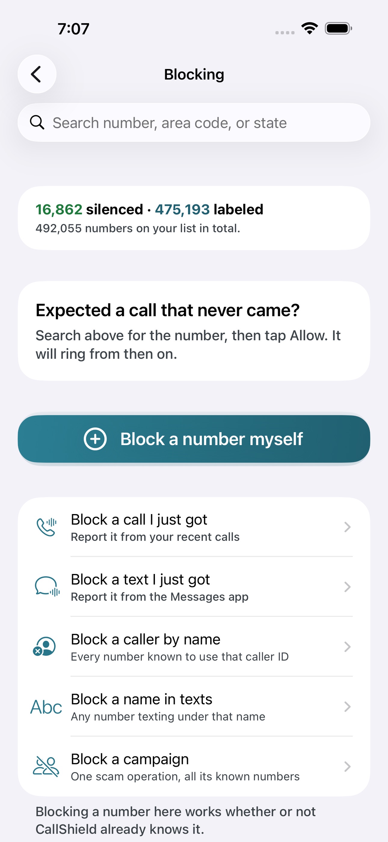 Screenshot 3 of CallShield: Scam Call Blocker