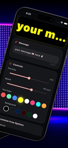 GlowLED Banner iPhone screenshot