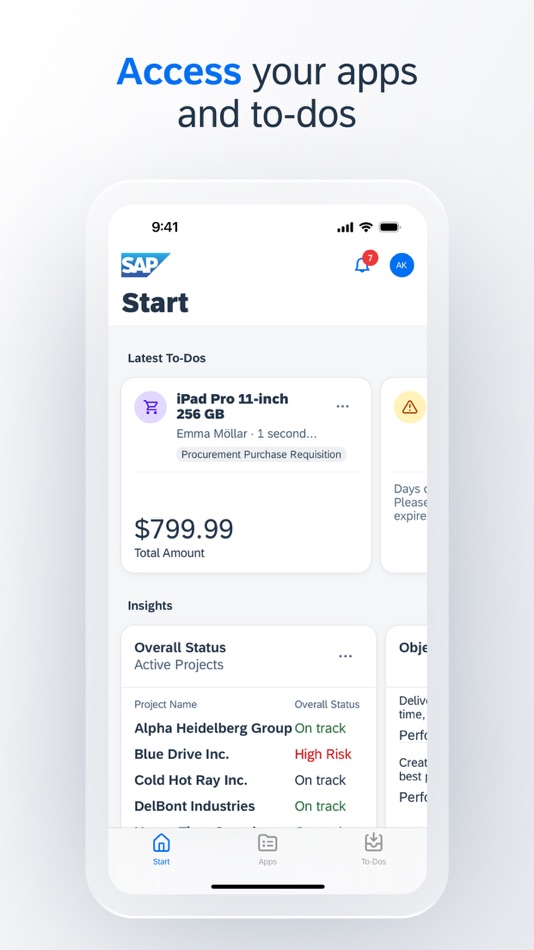 SAP Mobile Start - 1.11.0 - (iOS)