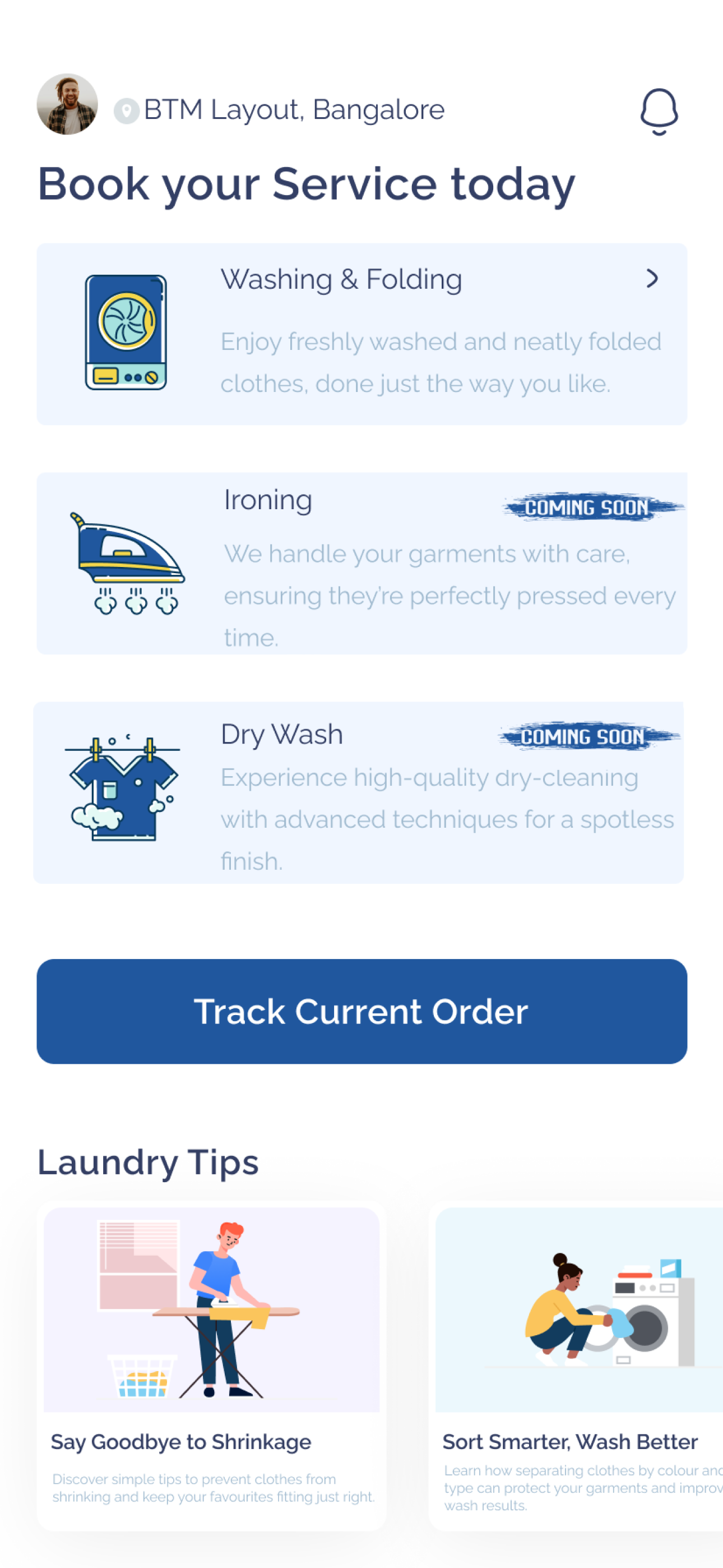 Laundry Bookings