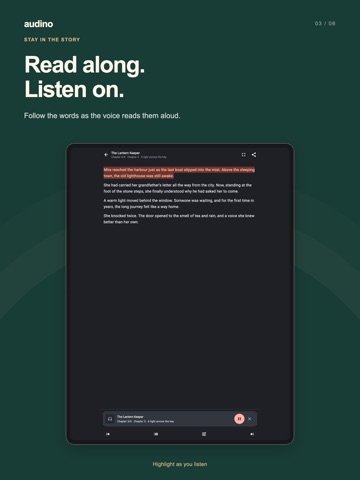 Audino: Text to Speech Reader iPad screenshot 3