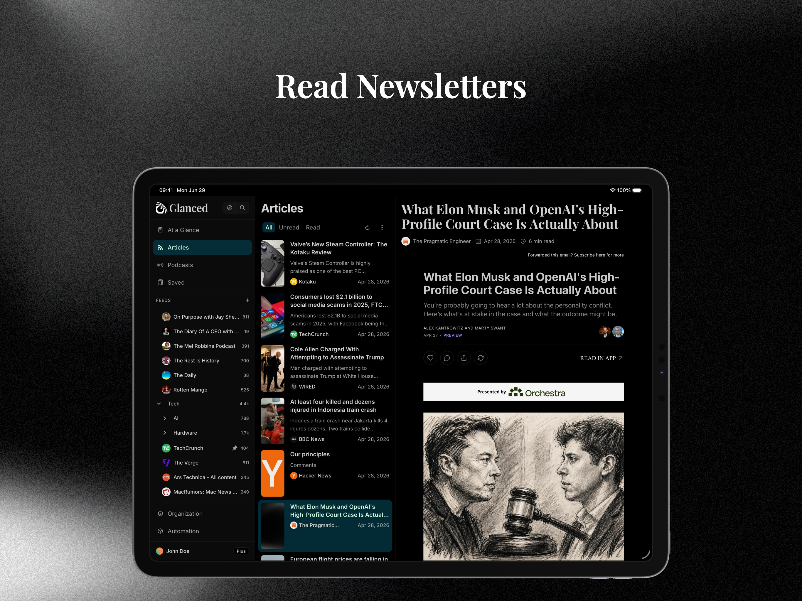 Glanced - News & RSS Reader screenshot 11