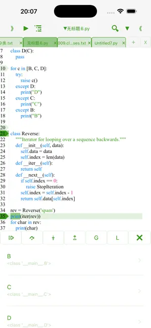 Python3 IDE Fresh Edition iPhone screenshot 2
