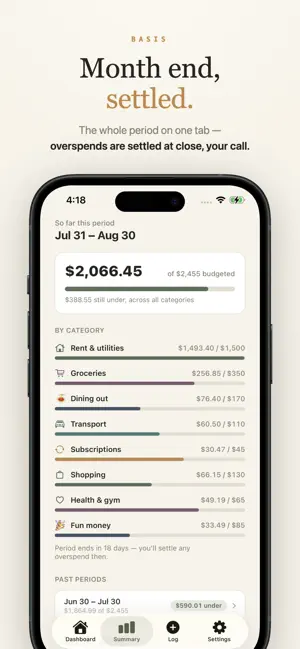 Basis - Simple Budgeting screenshot 4