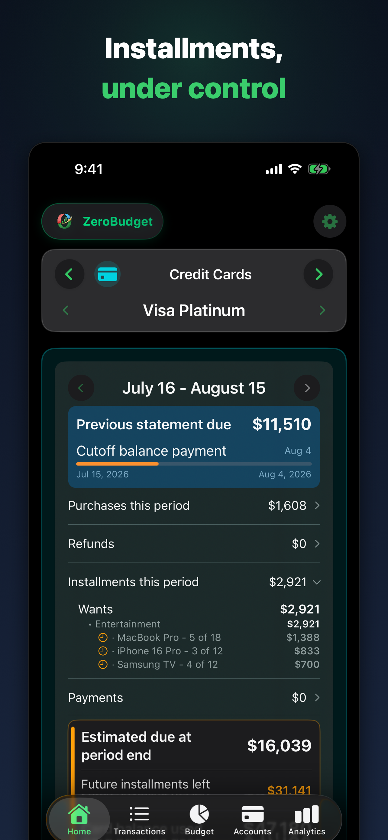 ZeroBudget: Expense Tracker screenshot 4