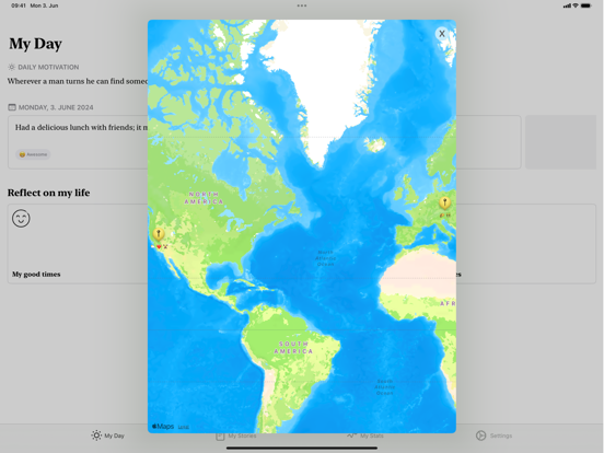 Private Journal: Punkt iPad screenshot 5 - Health & Fitness app