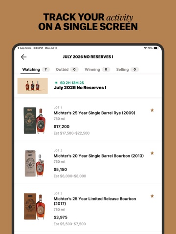 Unicorn Auctions iPad screenshot
