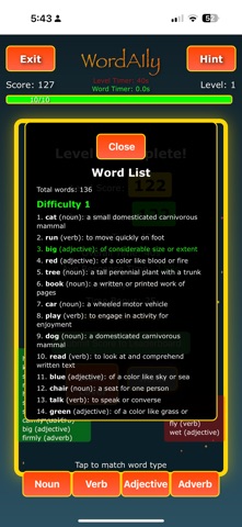 WordAIly Learn screenshot