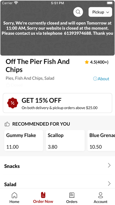 Off The Pier Fish And Chips Screenshot