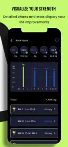 Workout RM Tracker & Gym Log screenshot #2 for iPhone