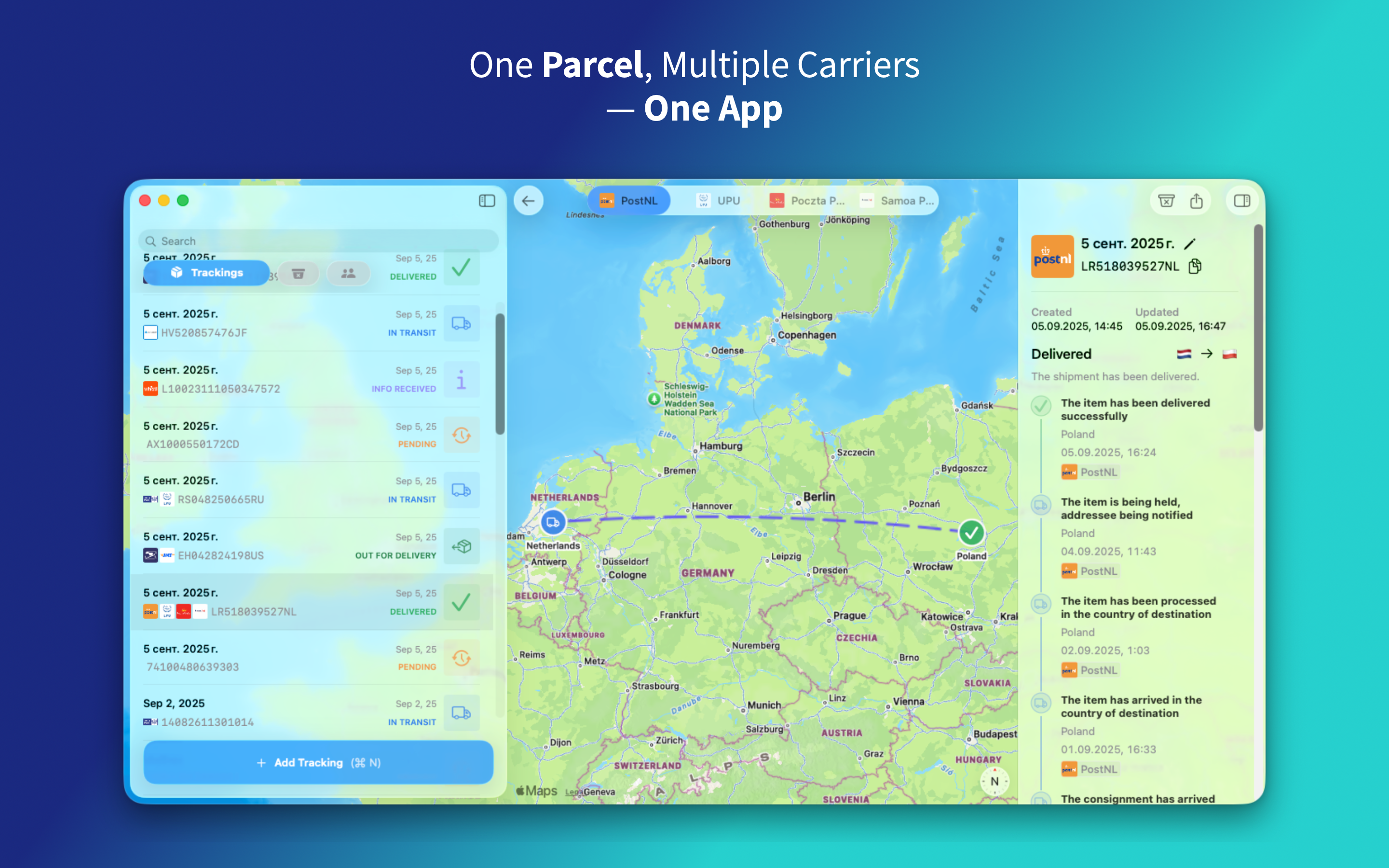 Package Tracker - Parcel Scout
