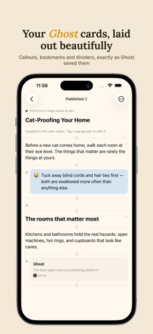 Ghost CMS Editor & Publisher app screenshot 3