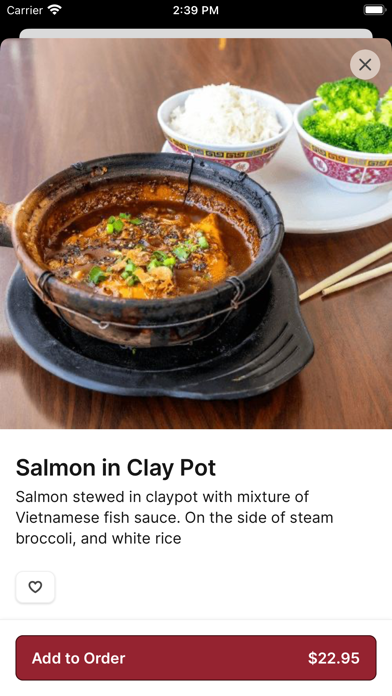 Sunset Phở Caffe iPhone screenshot 4 - Food & Drink app