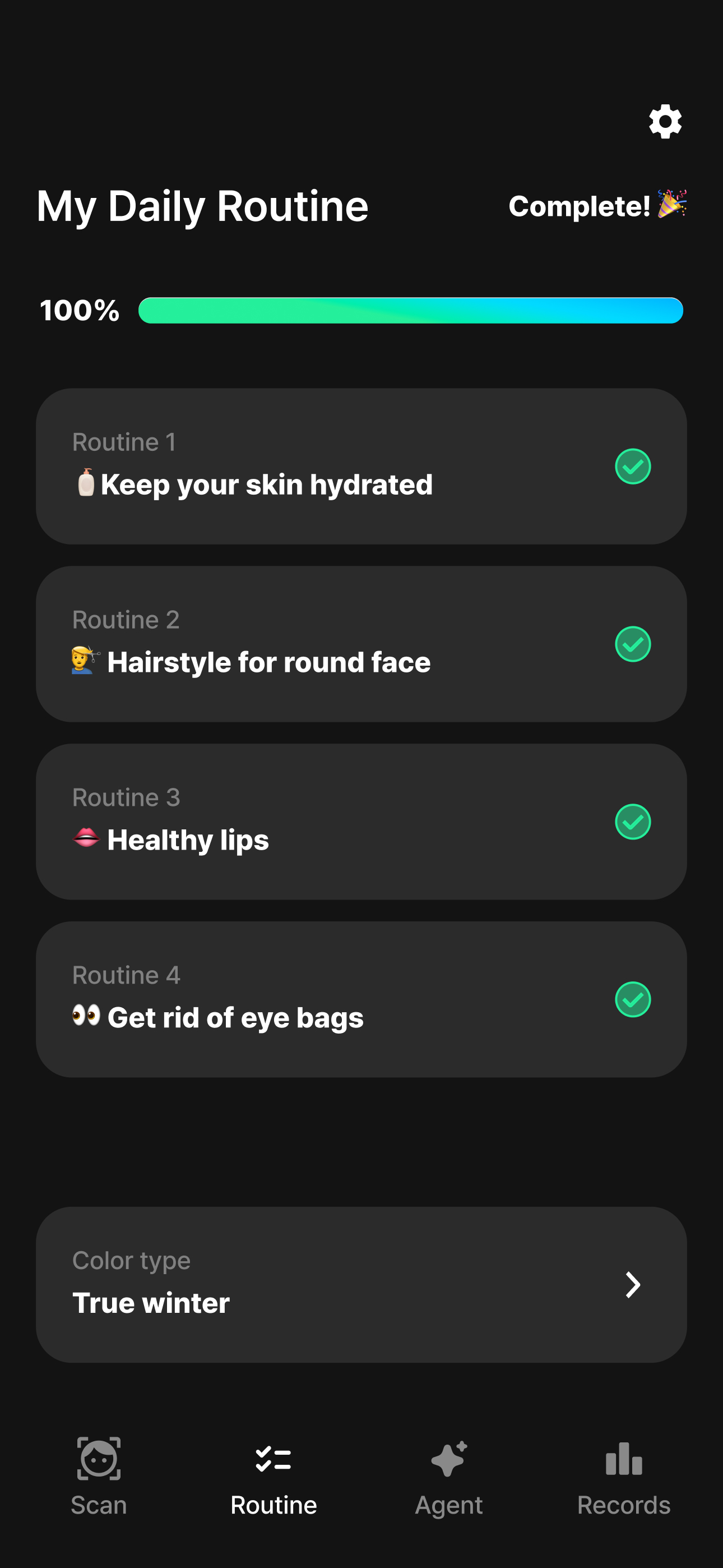 Looksmaxxing AI - Face Card