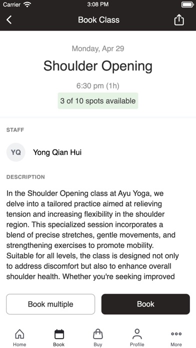 AYU YOGA Screenshot
