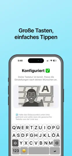 Screenshot von Die Große Tastatur auf dem iPhone 2