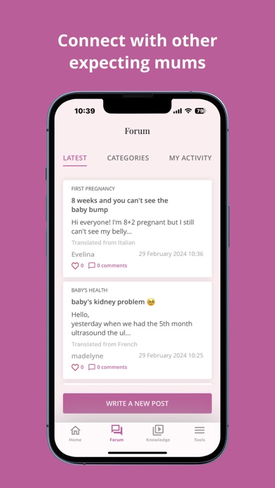 Baby Mam Pregnancy Tracker Screenshot