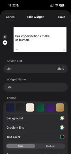 Captura de pantalla de XLife - Advice For Life en iPhone 2
