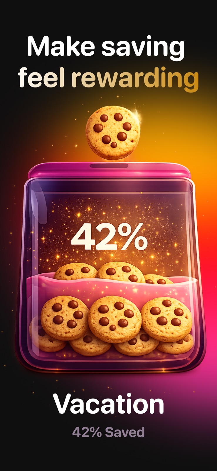 Cookie Jar: Savings Tracker iphone screenshot 1