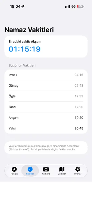 Kıble Bul: Namaz Vakti screenshot 2