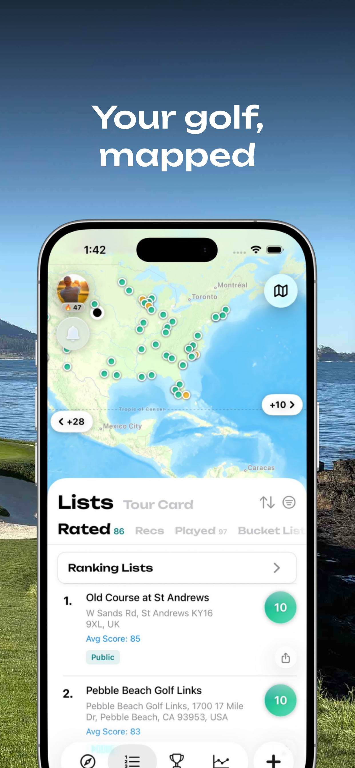 Grassy: Rank Golf Courses screenshot 2