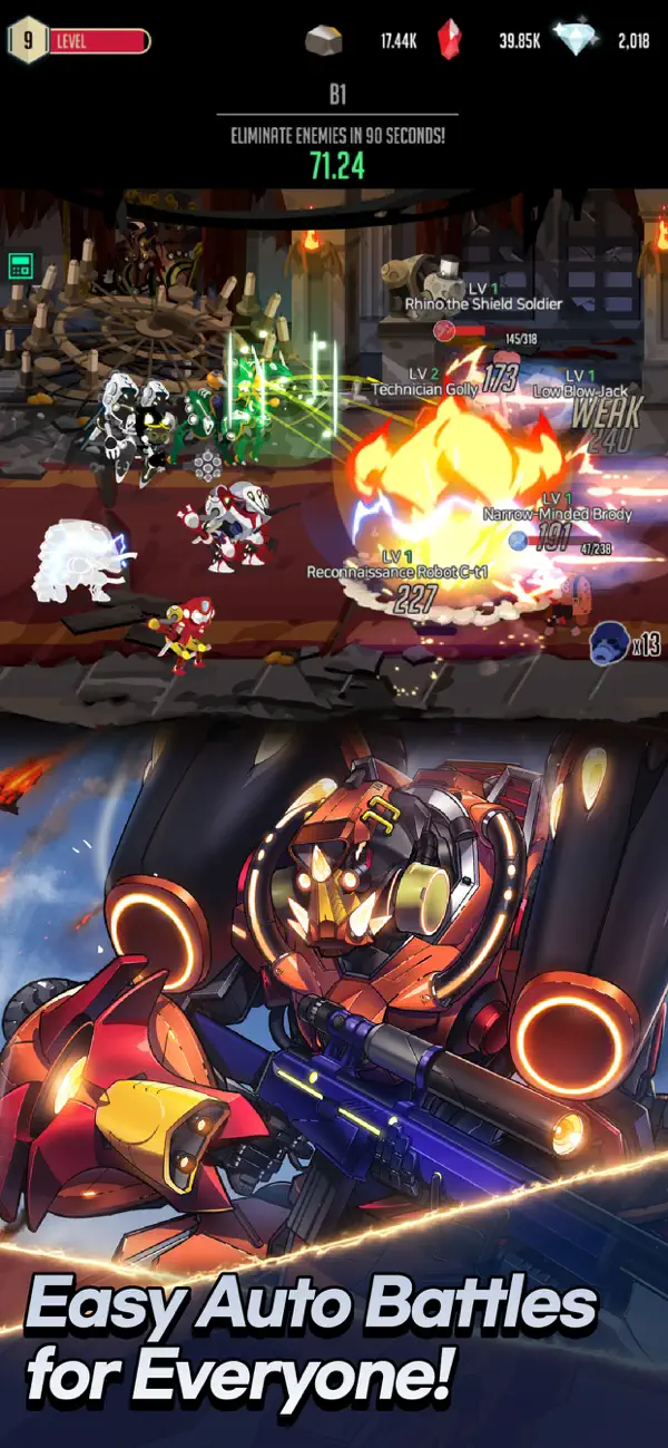 MechanicWar:Idle RPG Hack screenshot 7 - game app interface