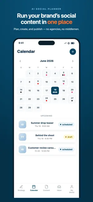 Trendly - AI Social Planner screenshot 1