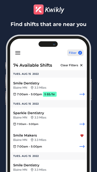 Screenshot #2 pour Kwikly - Dental Staffing