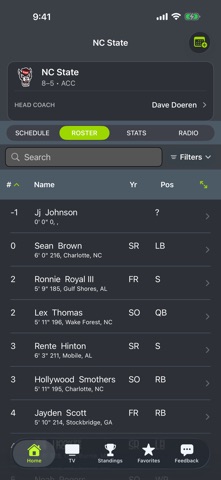 NC State Football App iPhone screenshot