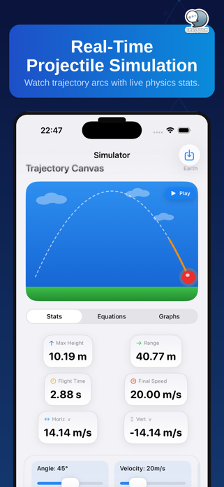Projectile Lab by ChatStick Screenshot 3 of 10