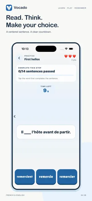 Vocado: Learn French screenshot 4