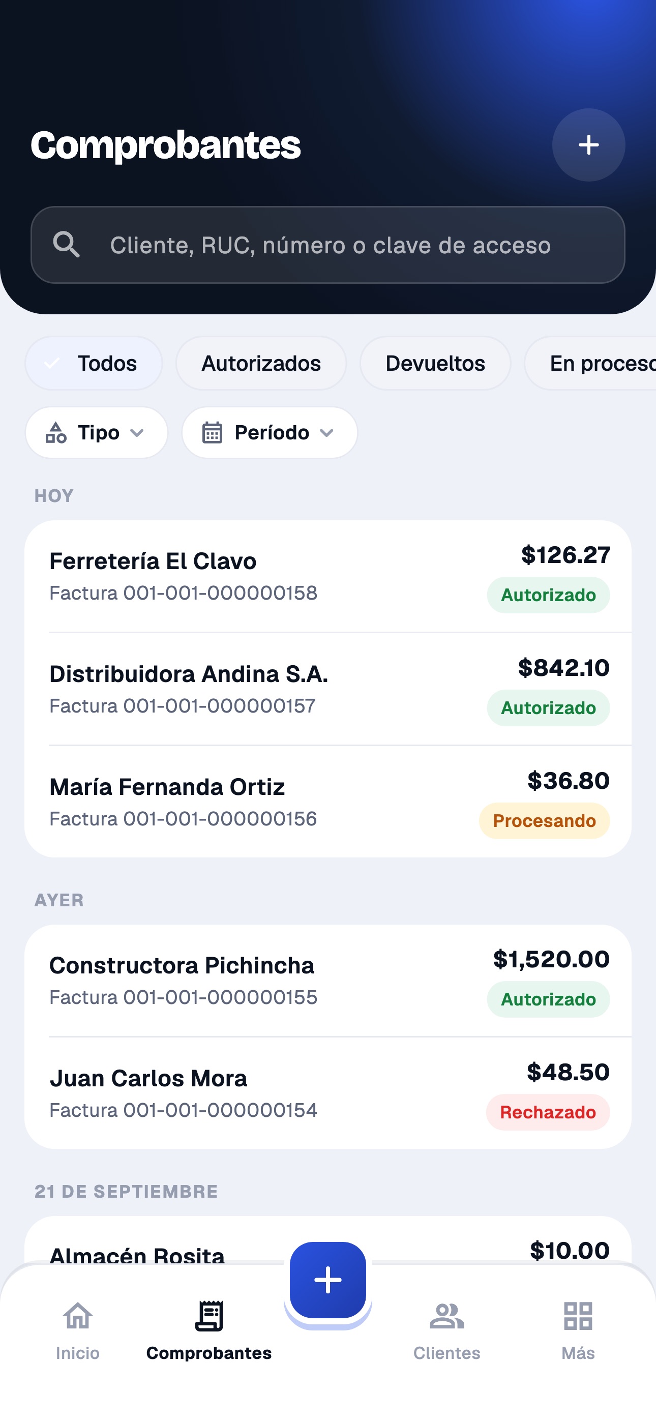 Screenshot 3 of Facturón EC — Facturación SRI