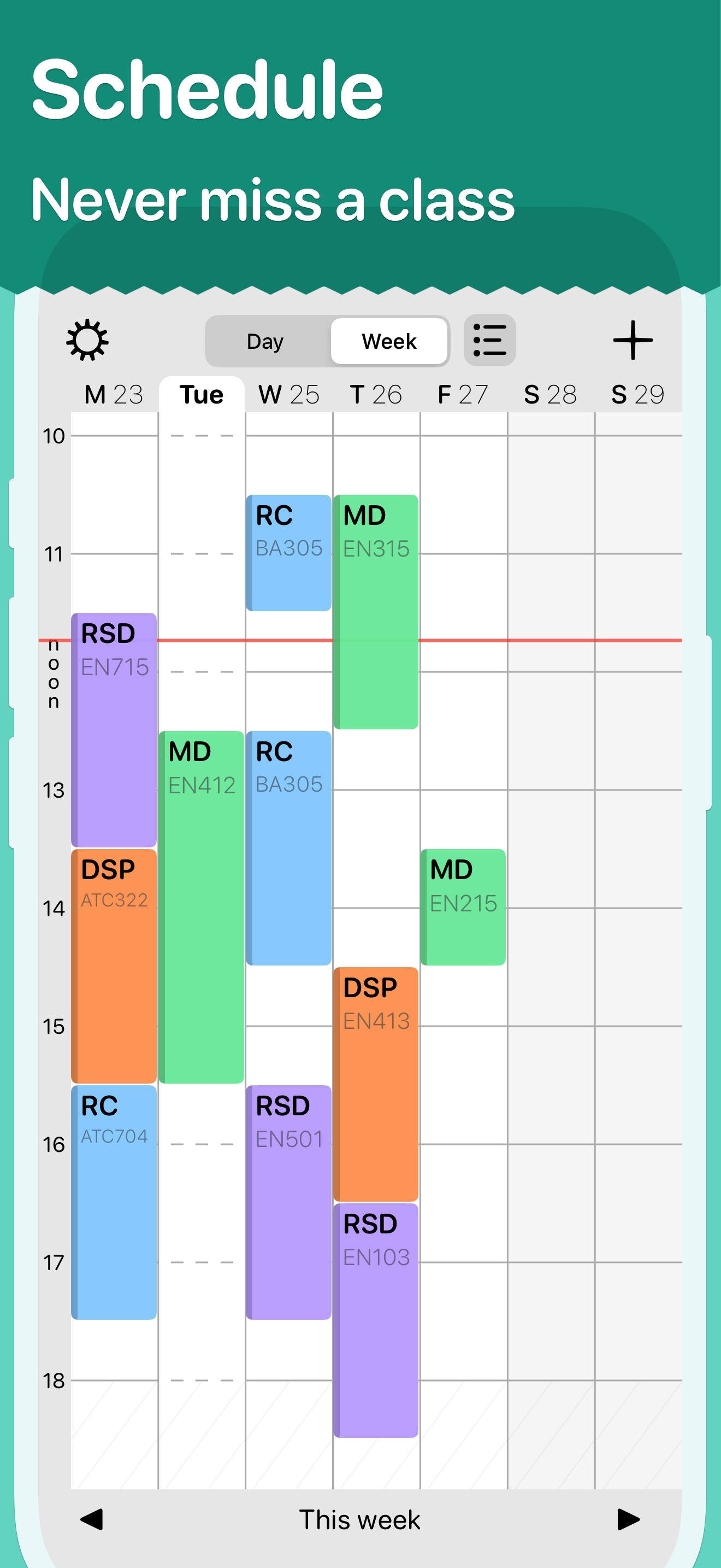 Student Timetable