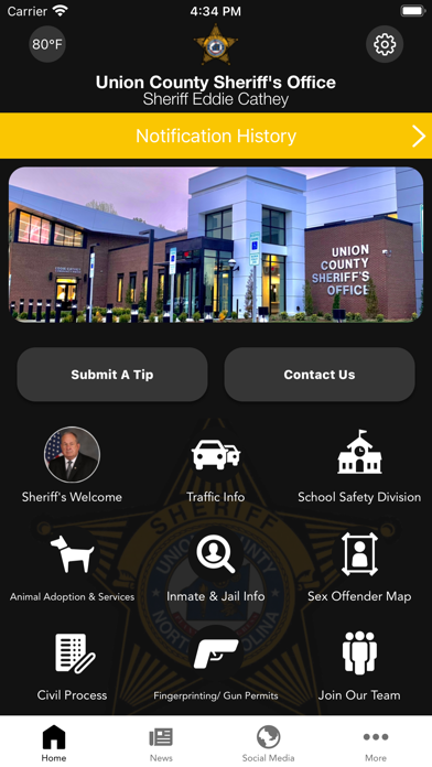 Union County Sheriff NC Screenshot