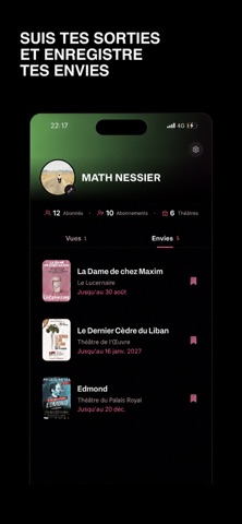 Entracte - Théâtre iPhone screenshot