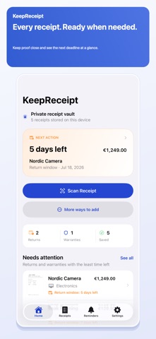 Receipt Scanner: KeepReceipt screenshot