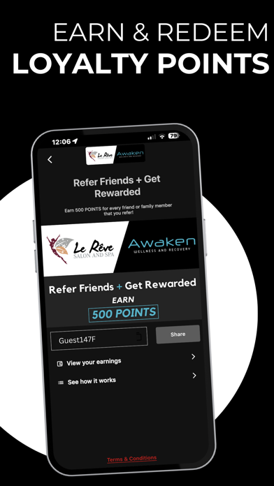 Le Rêve & Awaken Booking App Screenshot