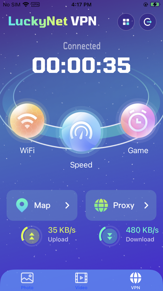 #5. LuckyNet VPN & Wallpaper (iOS) 由: ORBITAL TECH PTE. LTD.