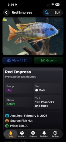 Cichlid Log Pro Screenshot 4 of 10